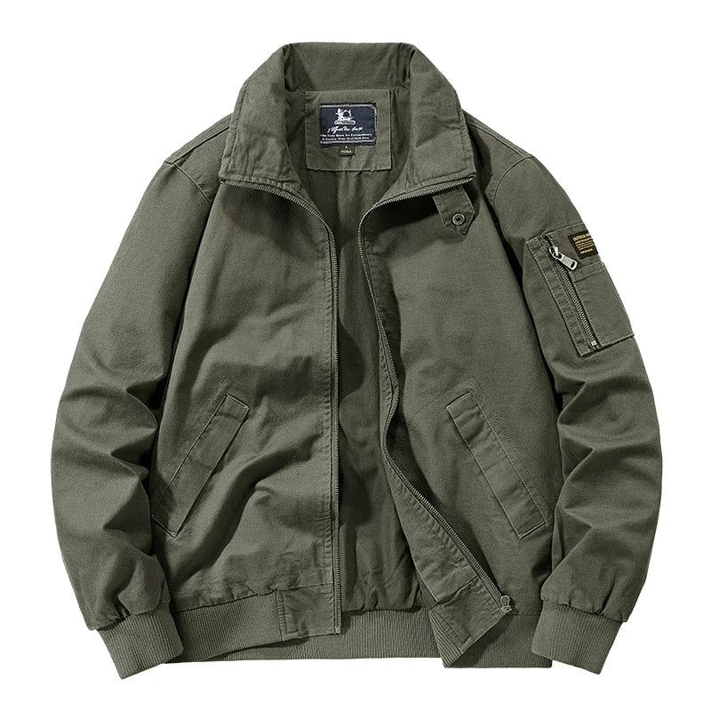 Elegante chaqueta cortavientos