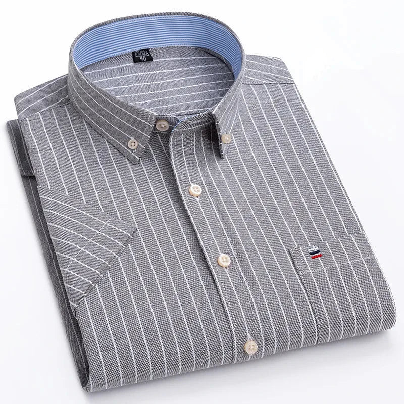 Camisa elegante de algodón para hombre