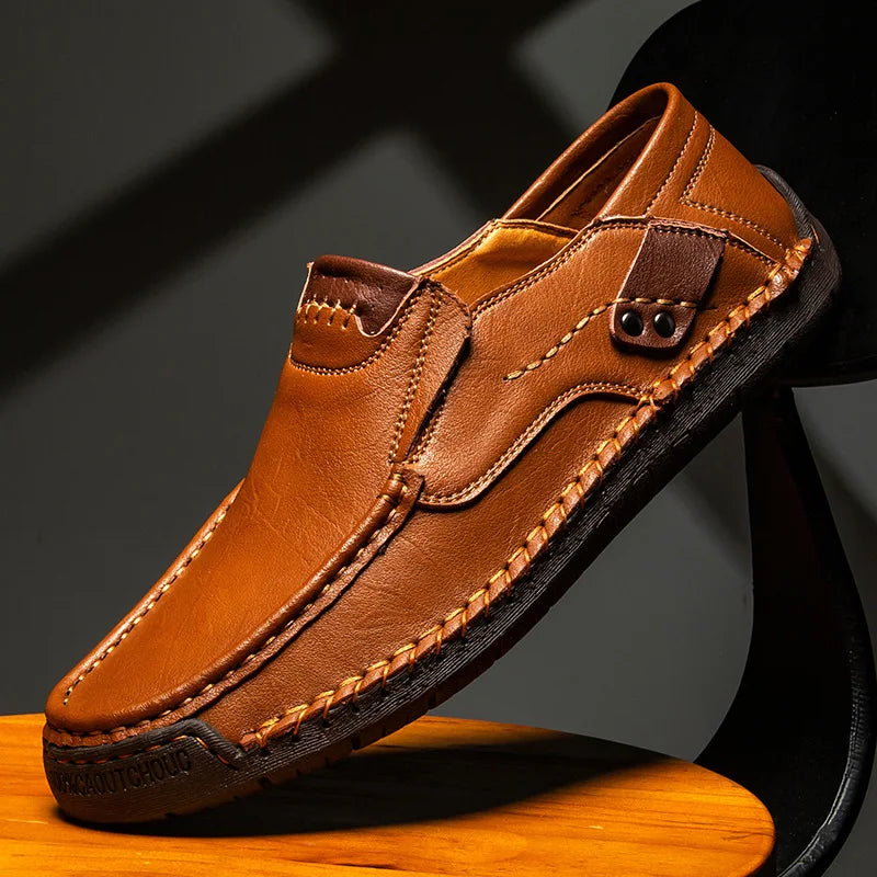 Mocasines de cuero para hombre