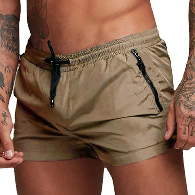 Shorts de baño con bolsillos con cremallera