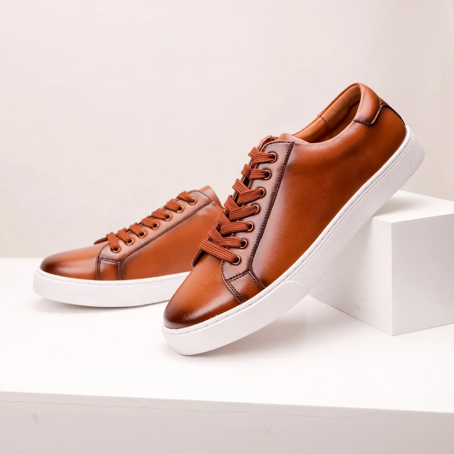 Zapatillas de piel auténtica