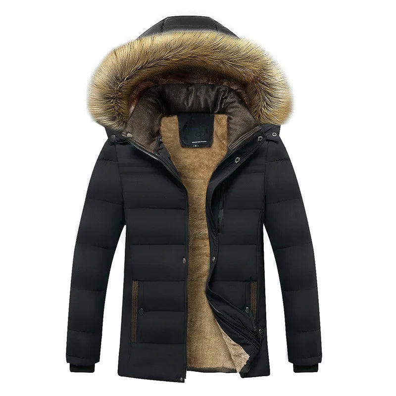 Elegante chaqueta de invierno de forro polar de algodón