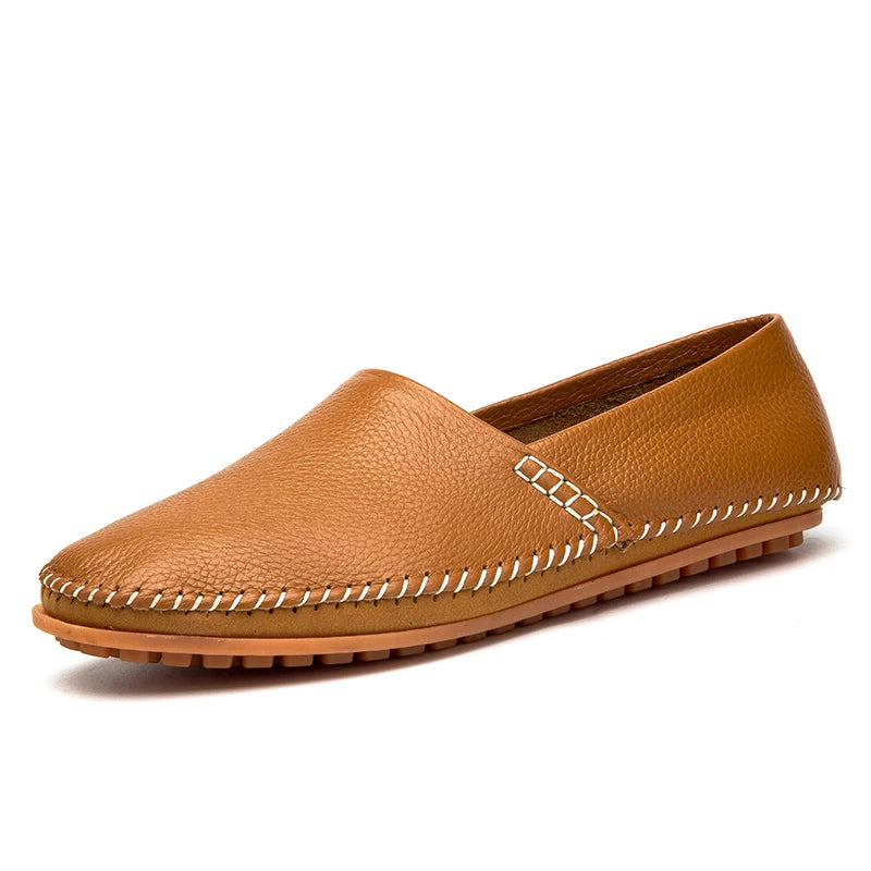 Mocasines de piel clara
