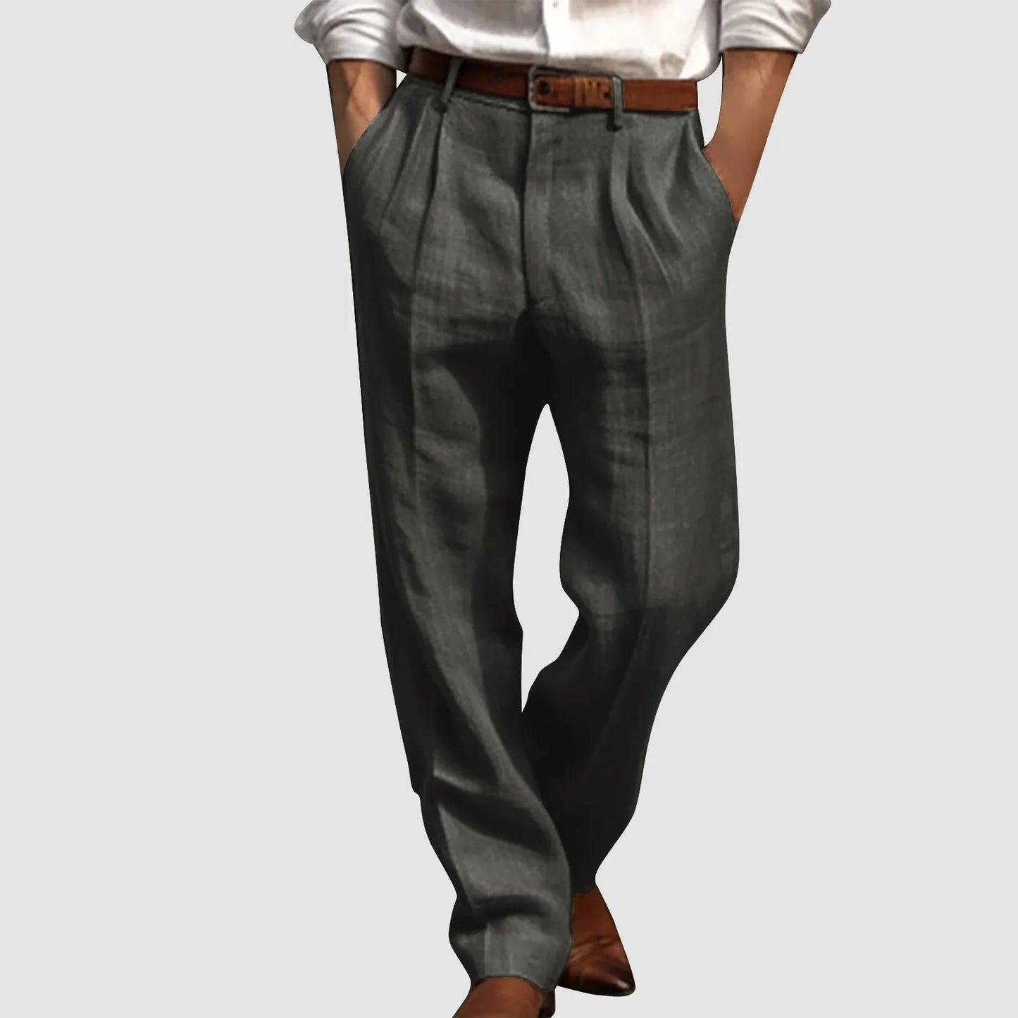 Pantalones de algodón y lino