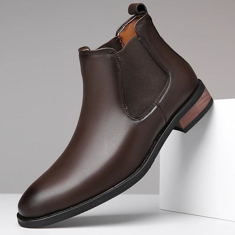 Elegantes botas de piel