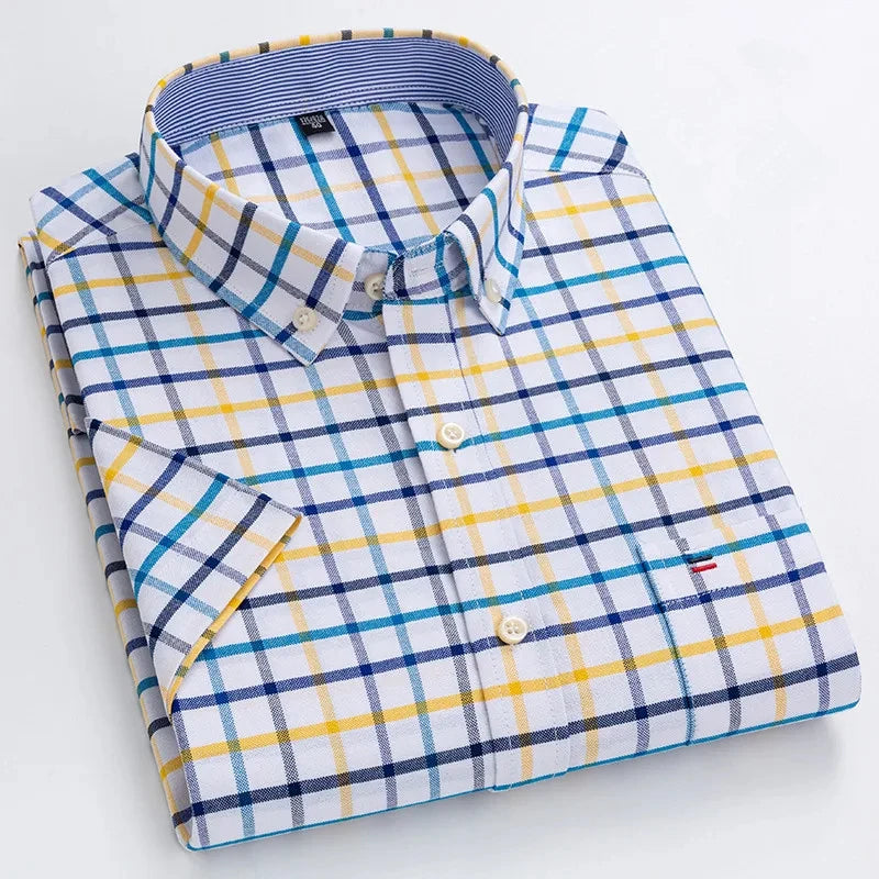 Camisa elegante de algodón para hombre