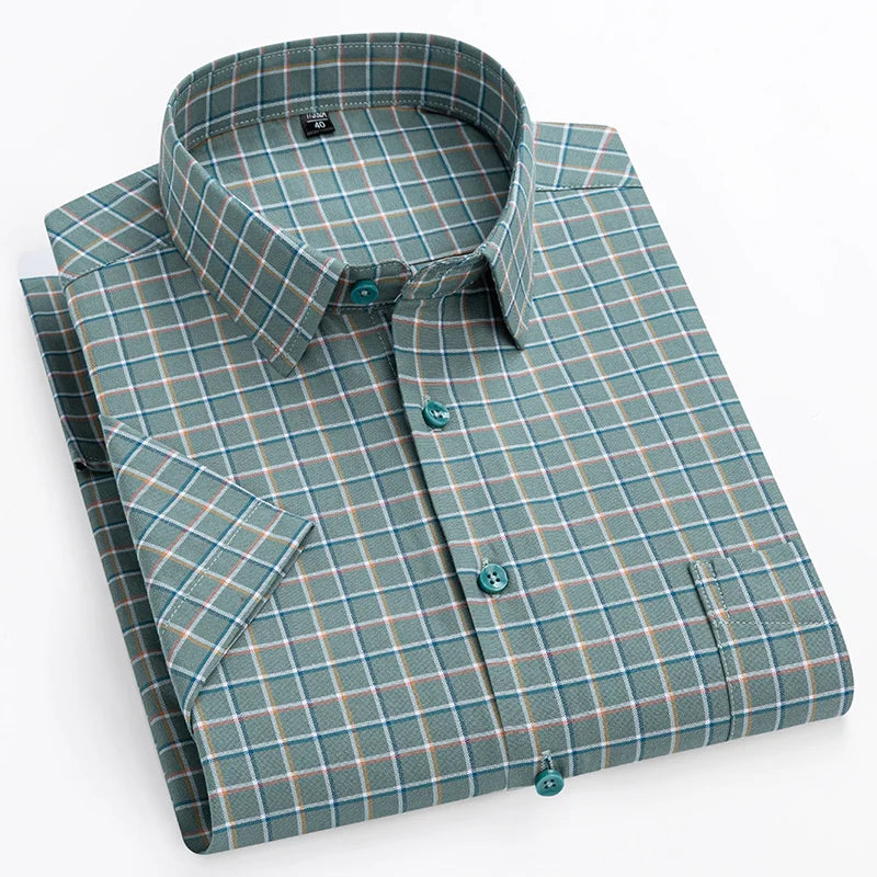 Camisa de algodón de manga corta