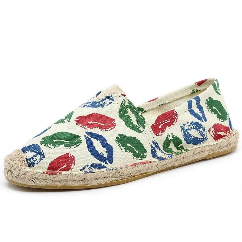Elegantes alpargatas de lona