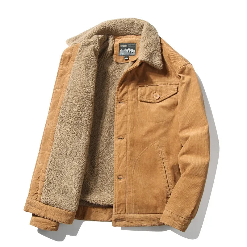 Chaqueta de invierno de terciopelo