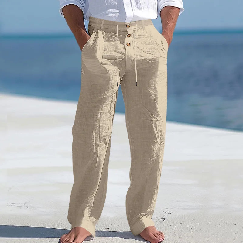 Pantalones de verano de lino