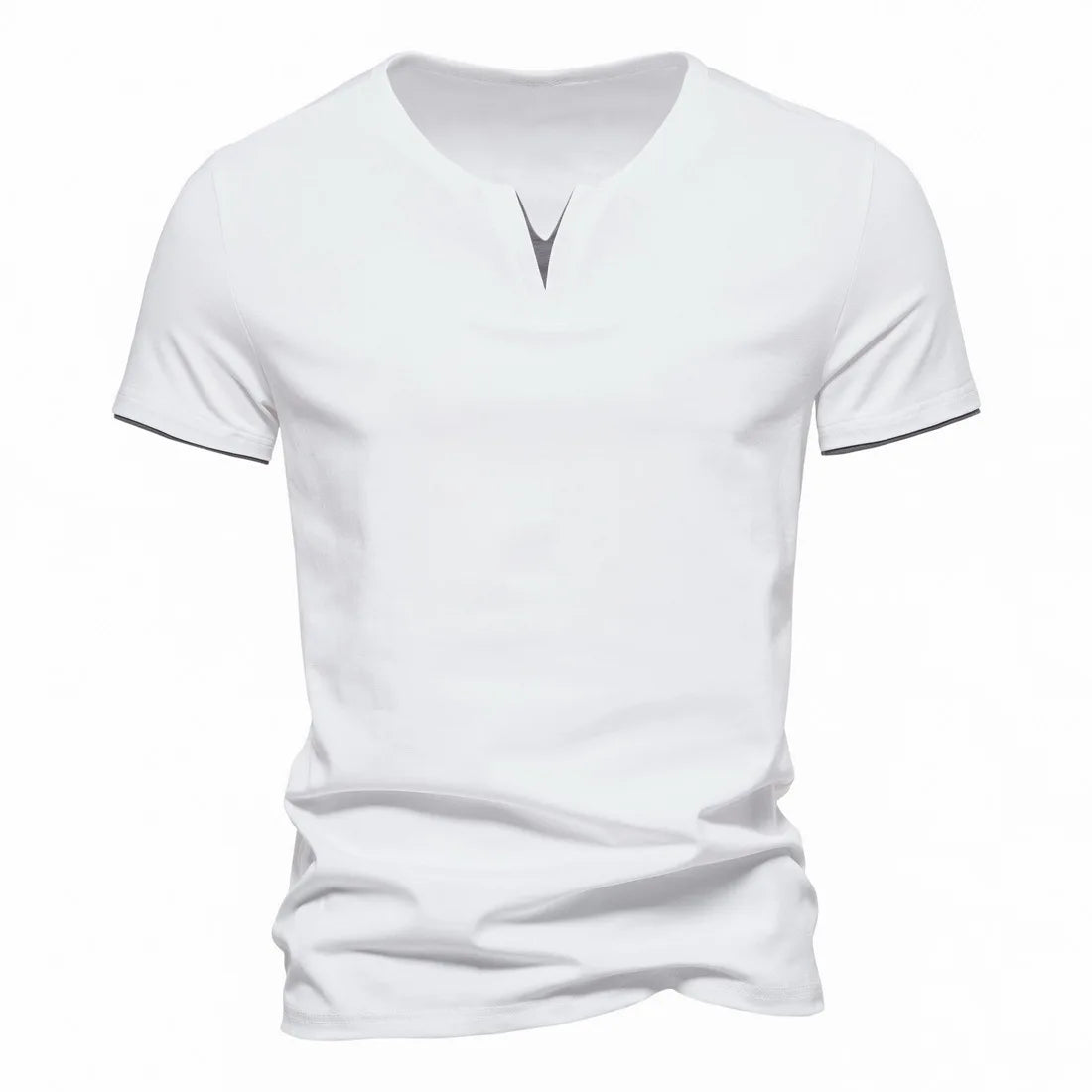 Elegante camisa con cuello en V