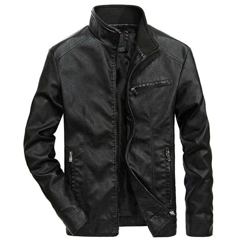 Chaqueta de cuero informal