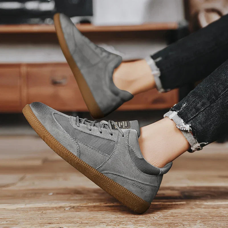 Zapatillas casual de piel