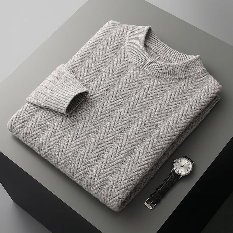 Elegante jersey grueso de cachemira