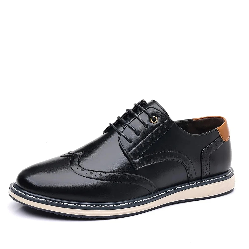 Elegante zapato Oxford de cuero