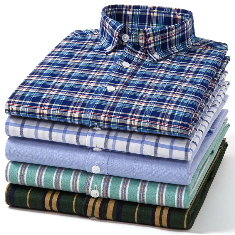 Camisa Oxford de algodón