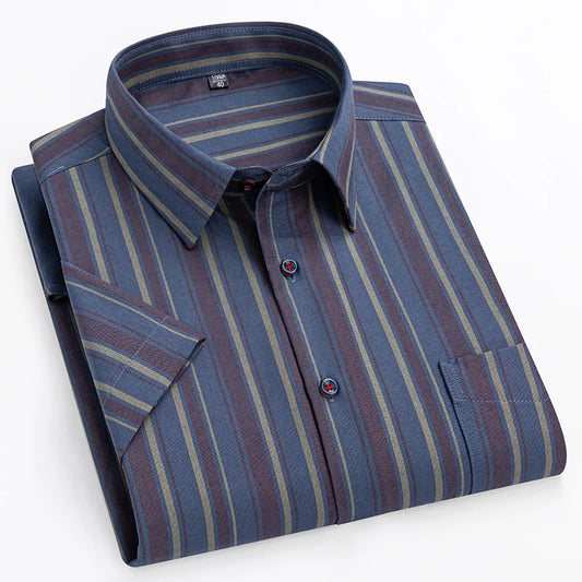 Camisa de algodón de manga corta