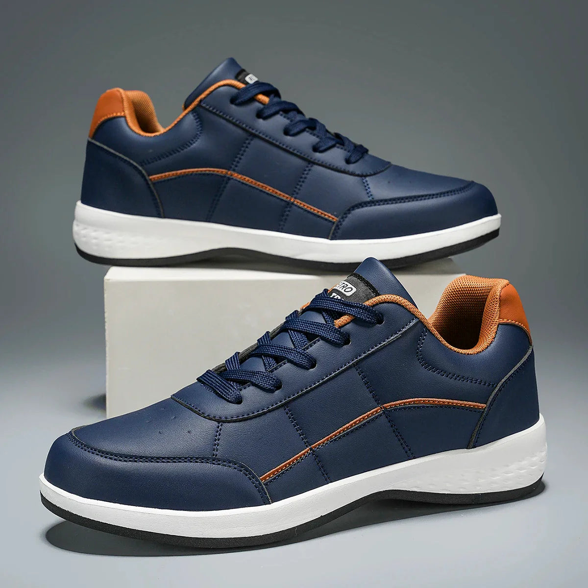 Elegantes zapatillas de piel