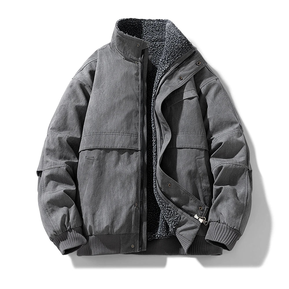 Elegante chaqueta acolchada con forro polar