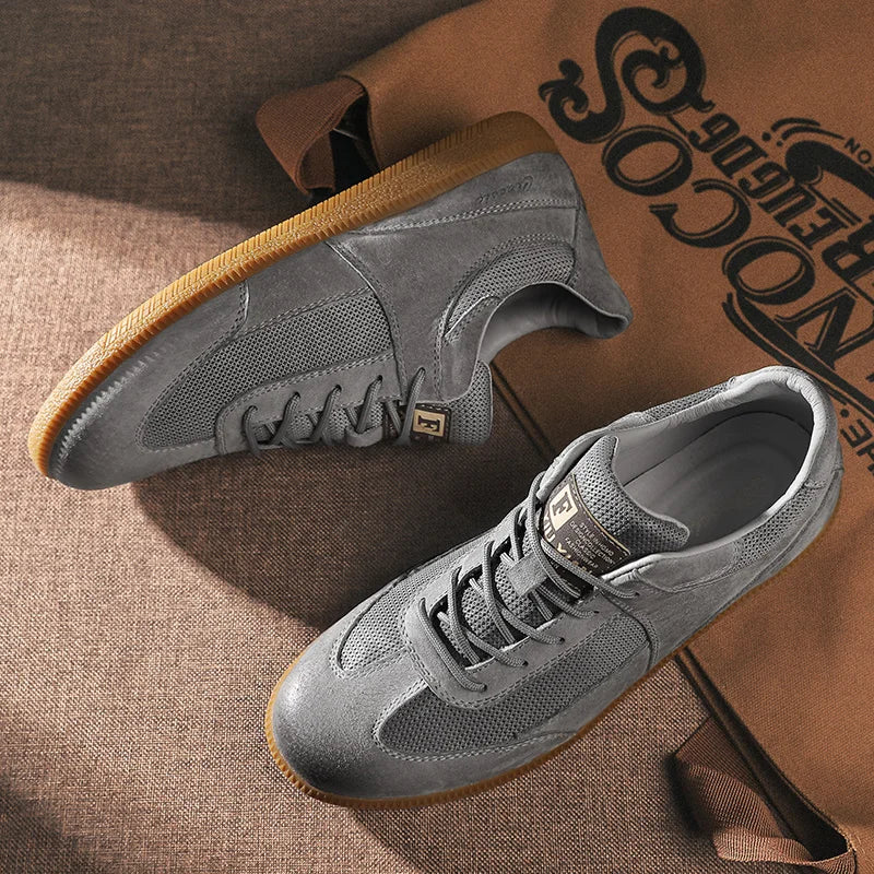 Zapatillas casual de piel