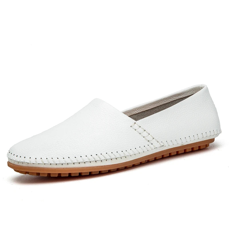 Mocasines de piel clara