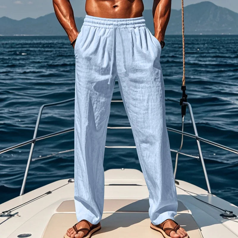 Pantalones de lino Hawaï