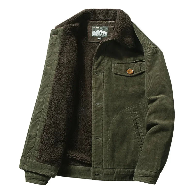 Chaqueta de invierno de terciopelo