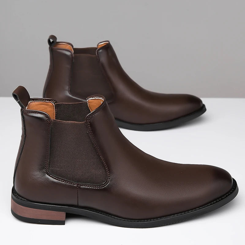 Elegantes botas de piel