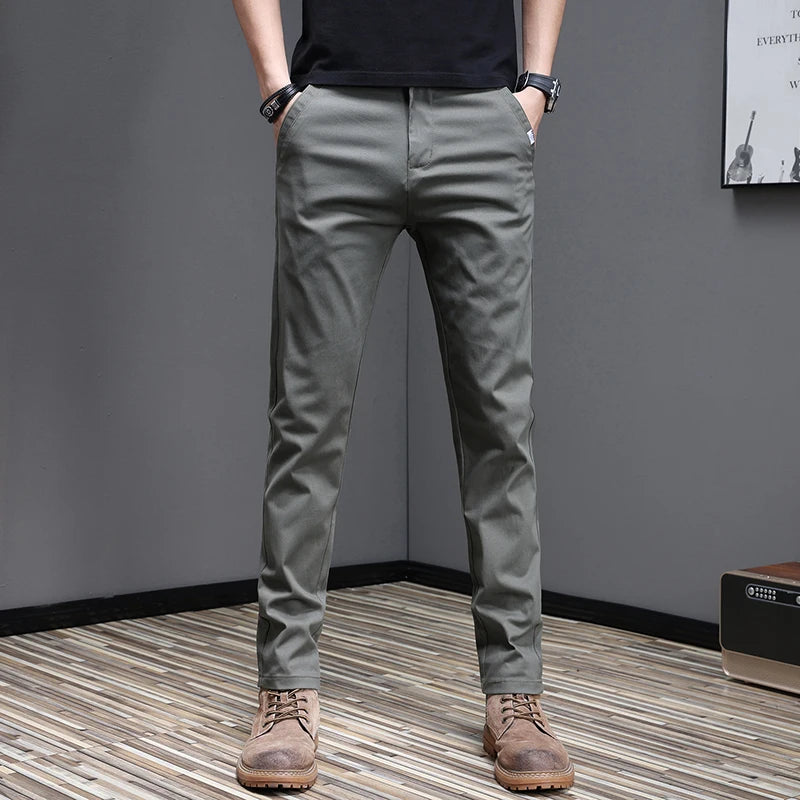 Pantalones informales de algodón