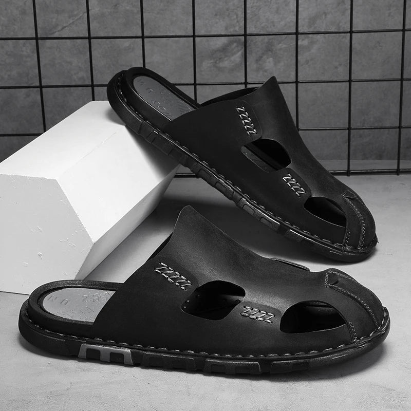 Sandalias de piel