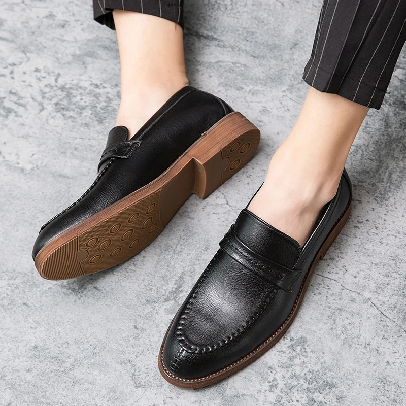 Mocasines de piel