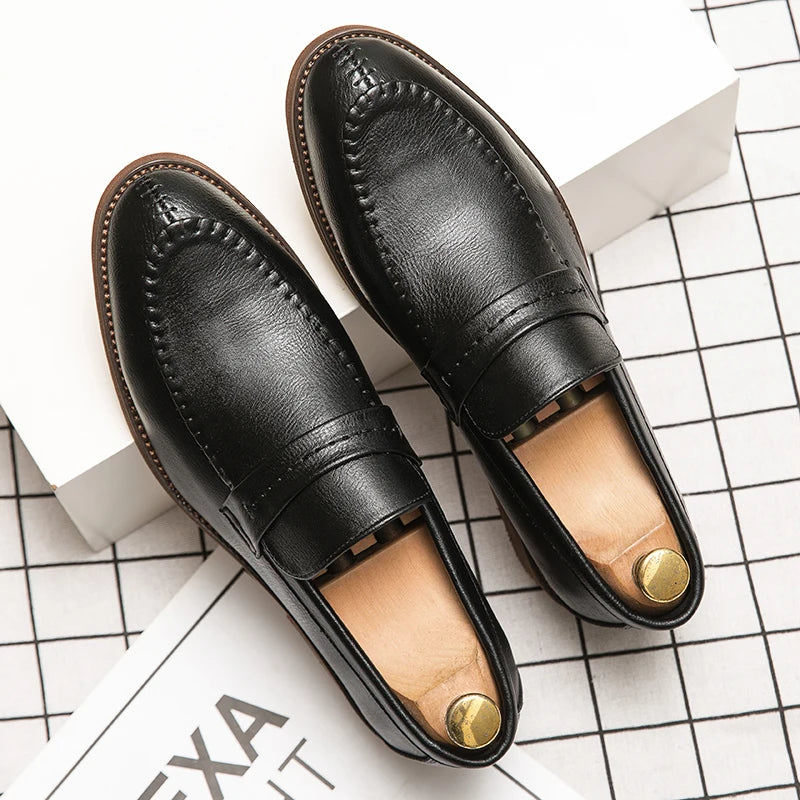 Mocasines de piel