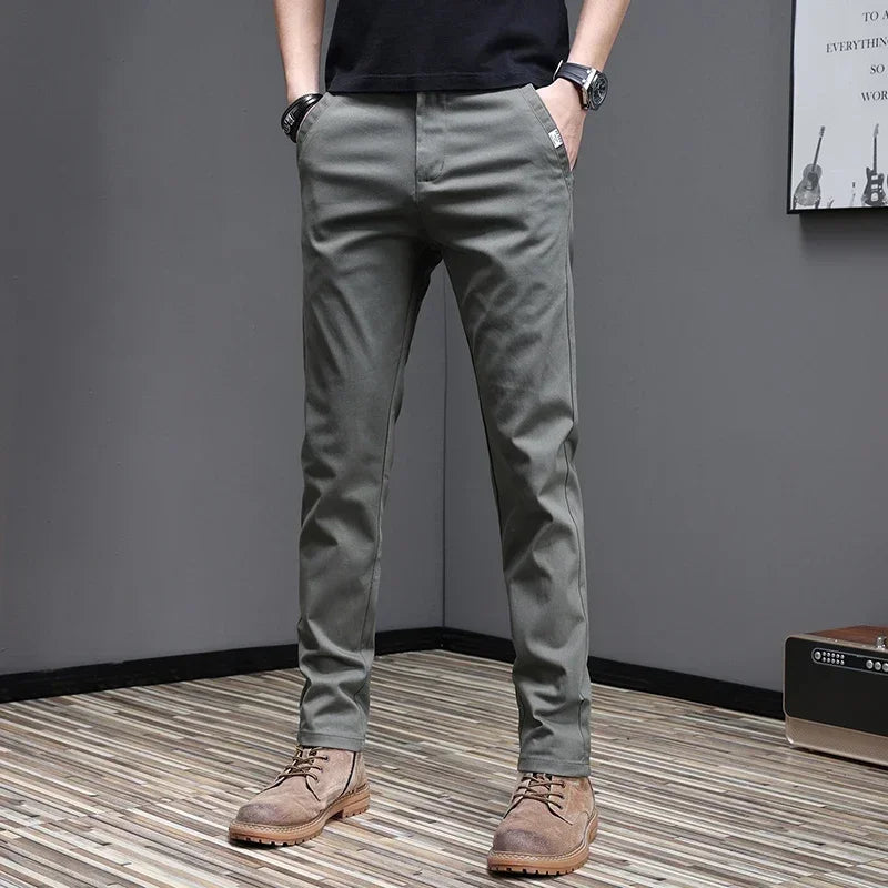 Pantalones informales de algodón