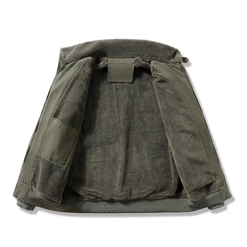 Chaqueta de algodón con forro polar