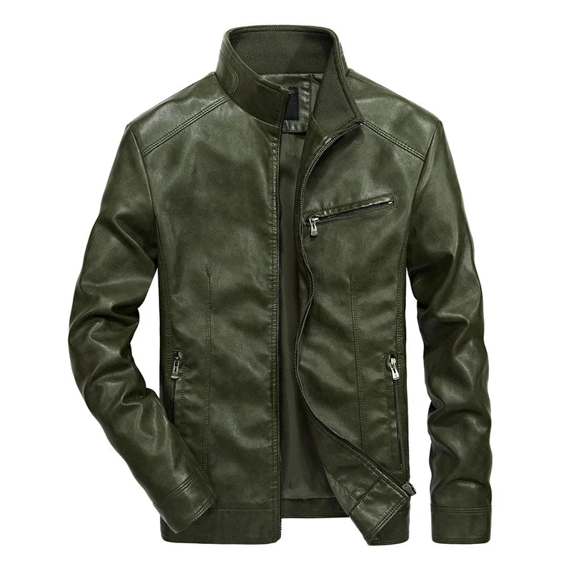 Chaqueta de cuero informal