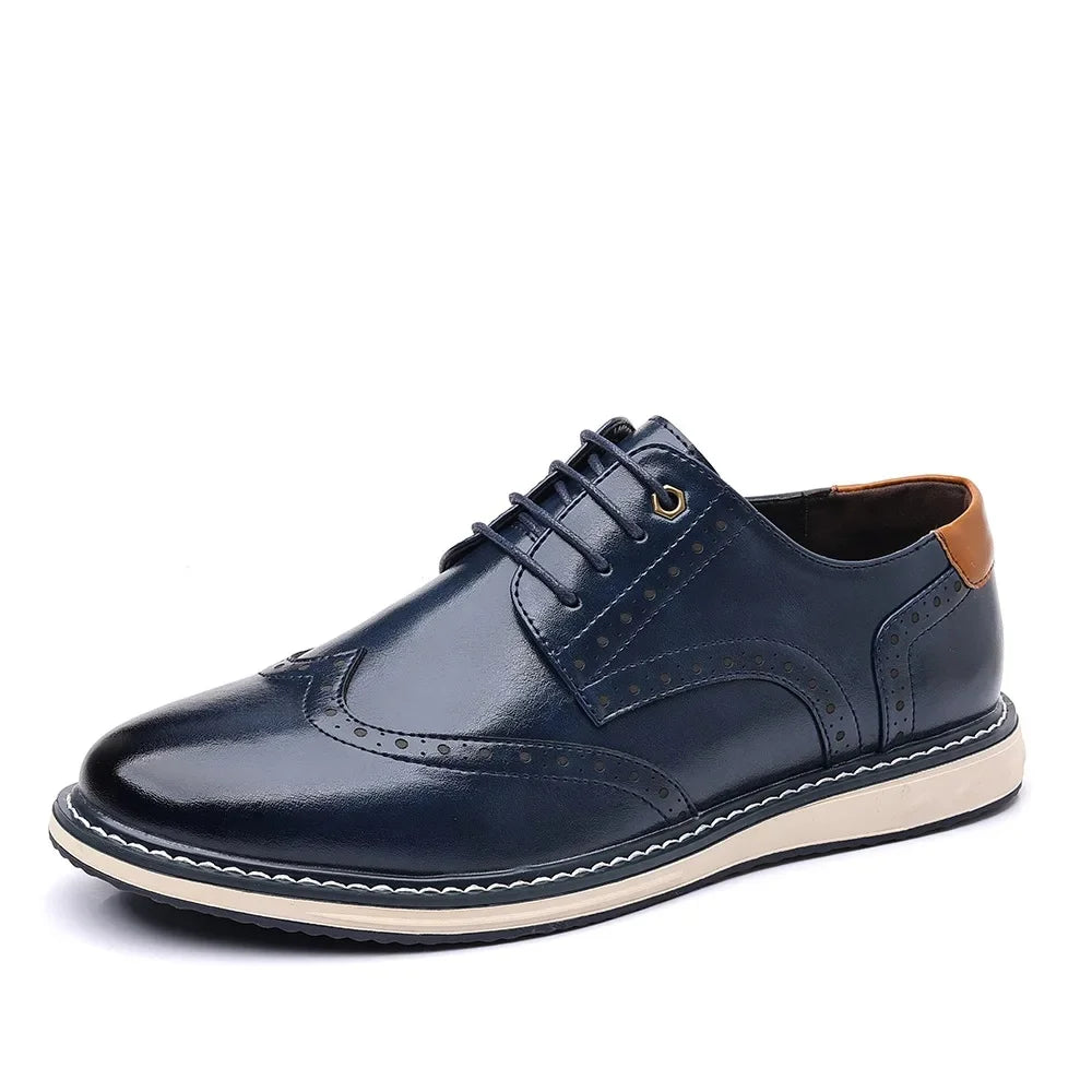 Elegante zapato Oxford de cuero
