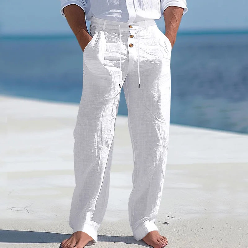 Pantalones de verano de lino