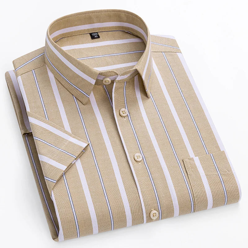 Camisa de algodón de manga corta