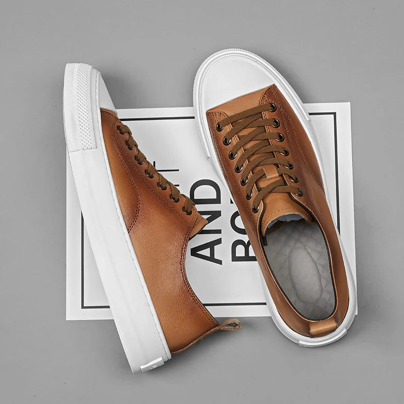 Elegantes zapatos de piel