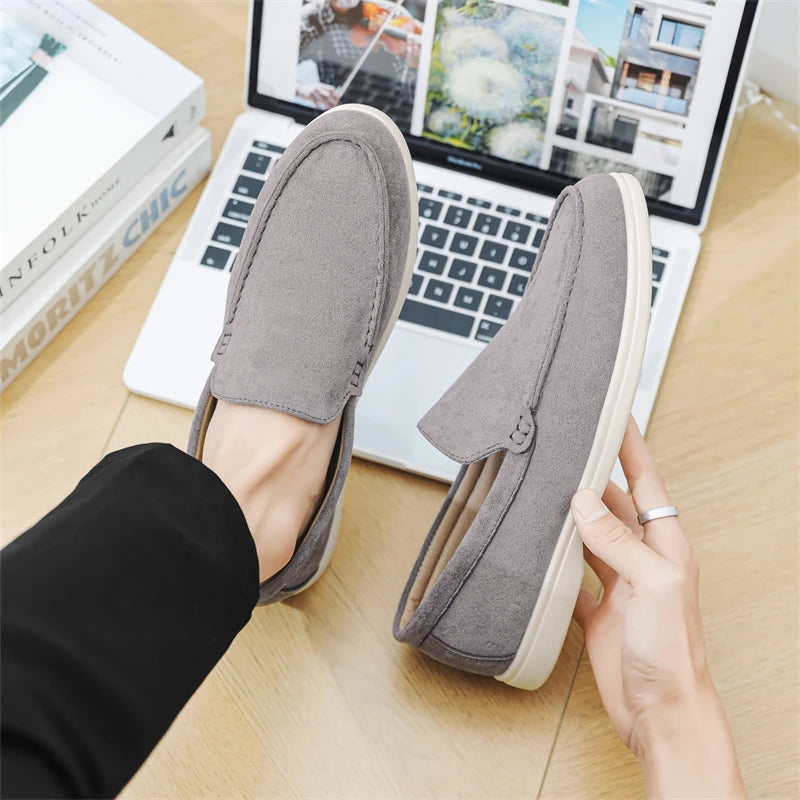 Mocasines casuales de ante