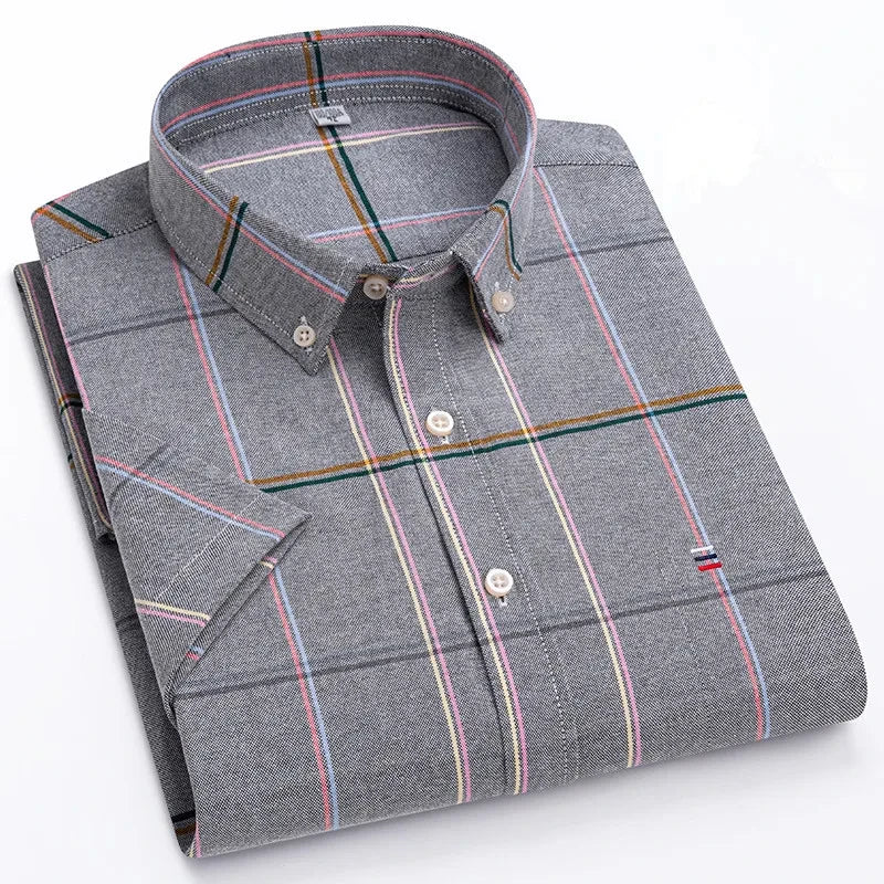 Camisa elegante de algodón para hombre