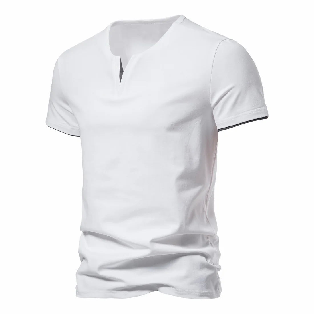 Elegante camisa con cuello en V