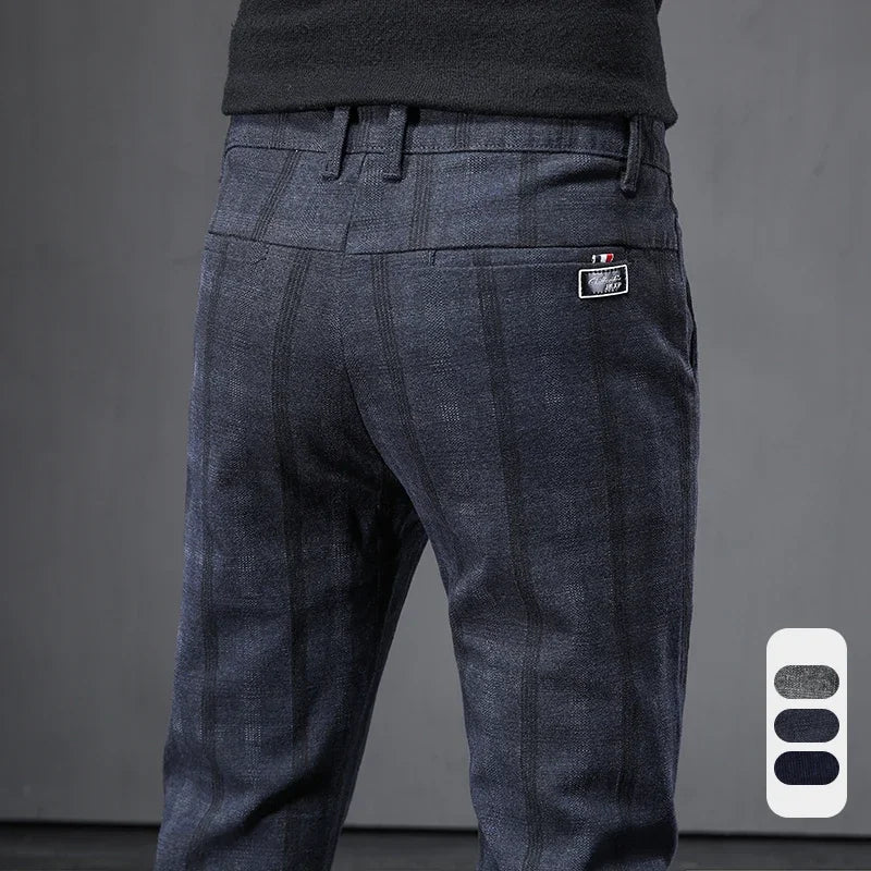 Pantalones informales a cuadros