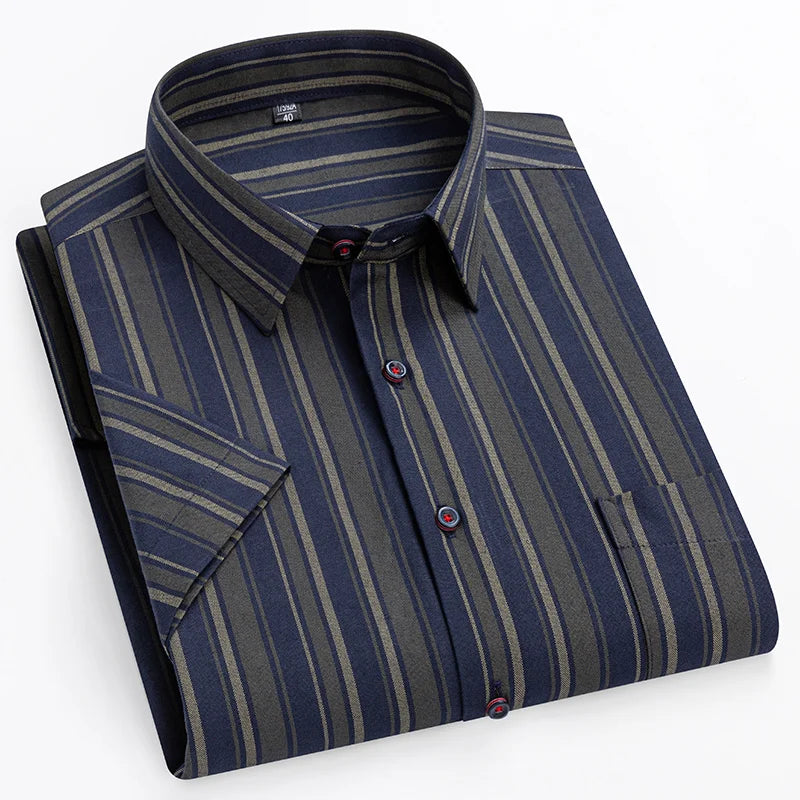 Camisa de algodón de manga corta