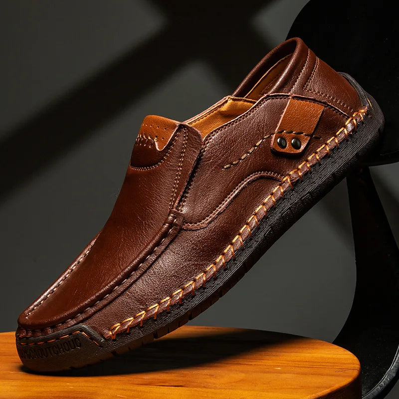 Mocasines de cuero para hombre