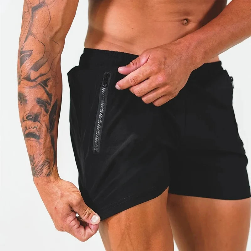 Shorts de baño con bolsillos con cremallera