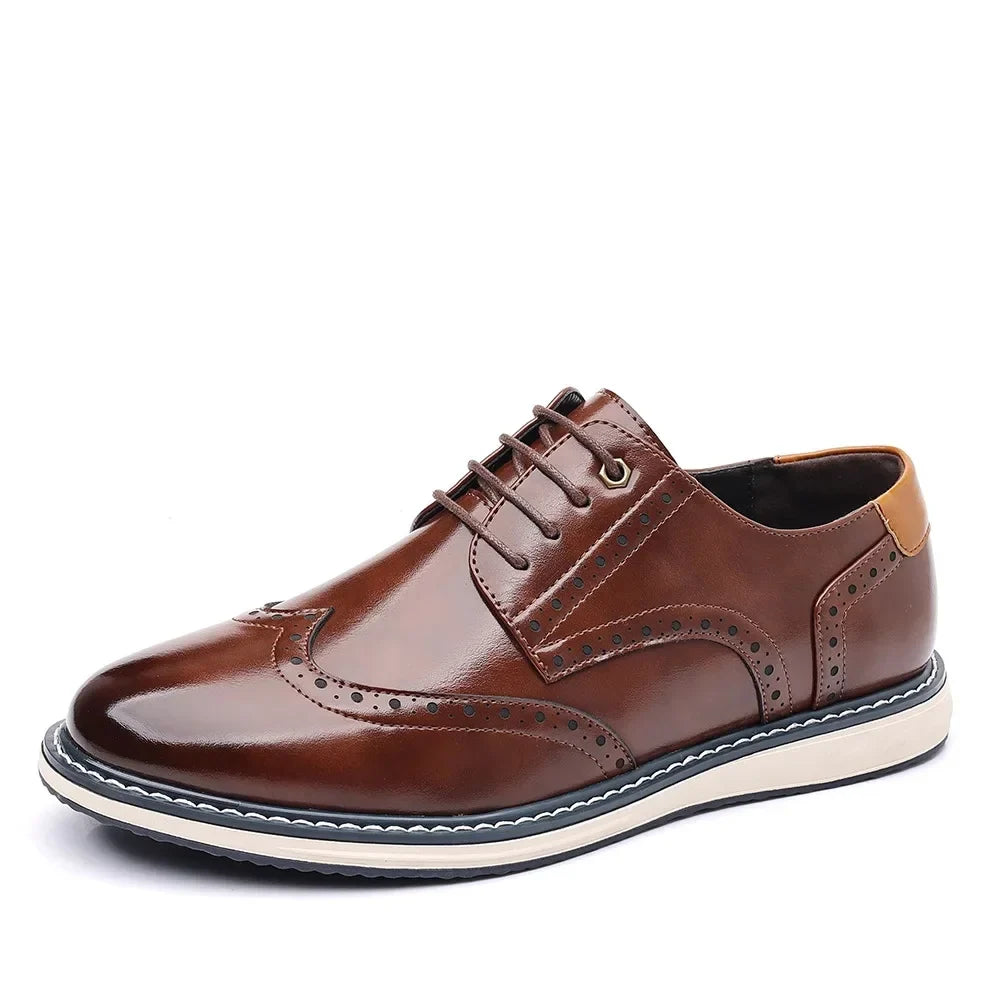 Elegante zapato Oxford de cuero
