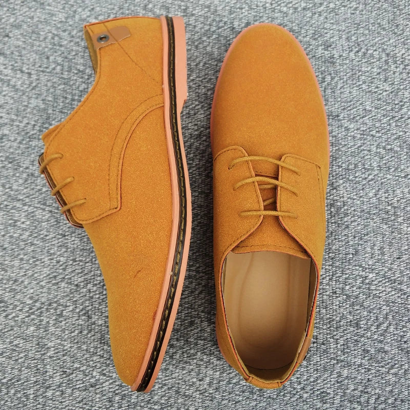 Zapatos de negocio Oxford de ante