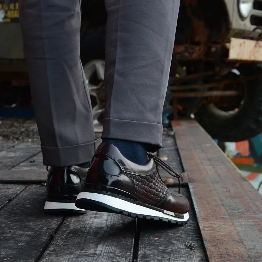 Zapatos Oxford de cuero