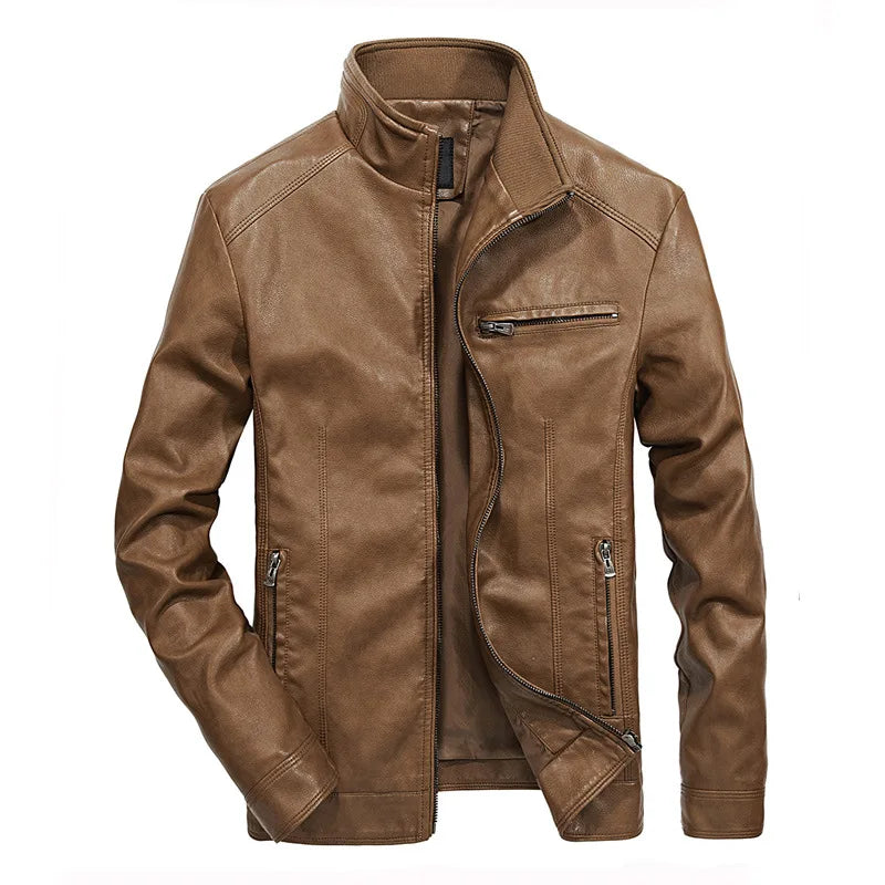 Chaqueta de cuero informal